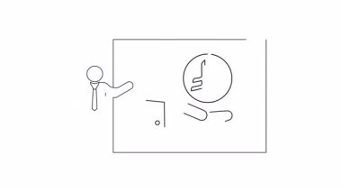 Bir elde yen sembolü bulunan bir sunum, mali veya ekonomik temalar için idealdir. Eğitim veya iş içeriği için uygundur.