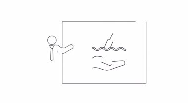 Şişedeki mesajı gösteren bir iş sunumu iletişim ve stratejiyi sembolize ediyor..