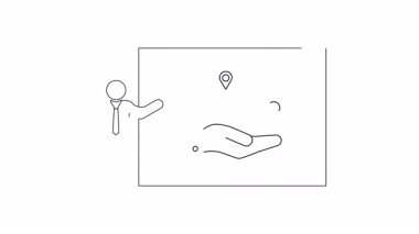 Ticari başarı için rota optimizasyon stratejilerini gösteren, verimliliği ve stratejik planlamayı vurgulayan bir iş sunumunun çizimi.