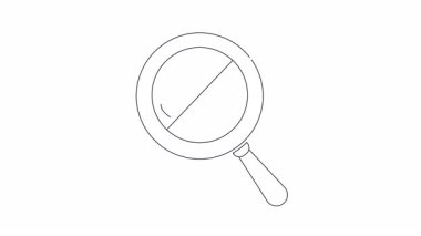 Detaylı inceleme, analiz ve çeşitli bağlamlarda netlik arayışını sembolize eden bir büyüteç çizgisi..