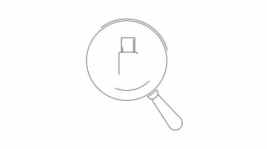 USB-C portunun üzerinde yasaklı işareti olan büyüteç simgesi. USB-C teknolojisinin yokluğunu veya reddini simgeler.