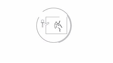 Konu maddesinin karmaşıklığını vurgulayan, büyüteç aracılığıyla bir hata sunumunun ayrıntılı bir görünümü.