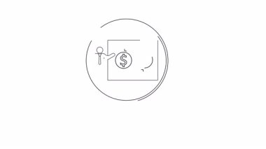 Döviz kurlarının finans eğitimi ve iş analizi videoları için ideal bir büyüteç altında canlandırılmış sunumu.