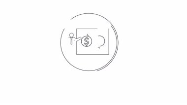 Bir büyüteç altında mali analiz sunumu, bilgilendirilmiş karar verme mekanizması için iş sezgileri ve yatırım stratejilerini göstermektedir.