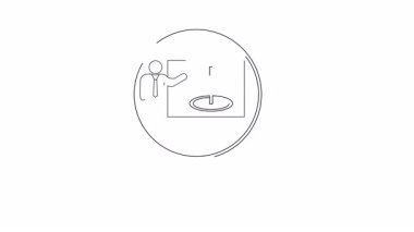 Hedefe ulaşmak için odak ve stratejik planlamayı sembolize eden bir hedef belirleme sunumunun bir büyüteç altında canlandırılması.