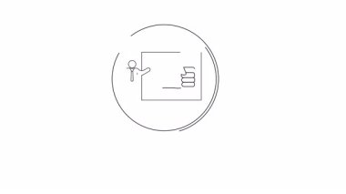 Bir büyüteç, iş anlaşmalarını ve ortaklıkları sembolize eden bir el sıkışma anlaşmasını resmeden bir illüstrasyona odaklanır..