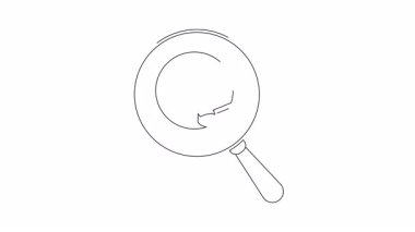 Bir saat ve hap üzerinde büyüteç, görsel bir animasyon yaratıyor..