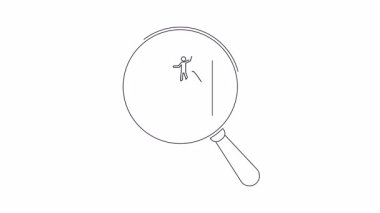 Detaylı analiz ve soruşturmayı sembolize eden, veri ve grafikle dolu bir belgeye odaklanan bir büyüteç.