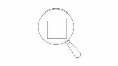 Bir büyüteç, belge arama ve analizini sembolize eden, el işaretli bir belgeye odaklanır..