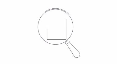 Büyüteç, sağlık veri analizi ve teşhisini sembolize eden tıbbi kayıtları inceler. Sağlık, teknoloji ve veri güvenliği temaları için ideal.