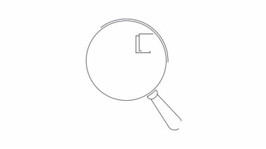 Bir büyüteç, kariyer büyümesini ve fırsatları simgeleyen basamakları tırmanan kişiye odaklanır..