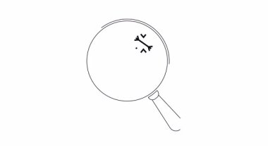 Yıldızlara doğru yükselen bir figür üzerine odaklanan bir büyüteçin kavramsal çizimi, başarının arayışını sembolize ediyor..