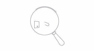 Bir büyüteç, gayrimenkul planlaması ve yasal belge incelemesinin önemini sembolize ederek vasiyet ve güvene odaklanır..