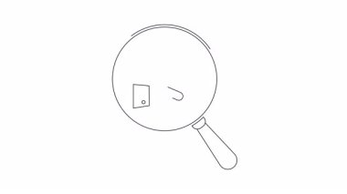 Bir büyüteç, lezzetli yemekler ve yemek pişirme deneyimleri arayışını sembolize ederek, bir kase buharlı yemek ve yemek çubuklarına odaklanır..