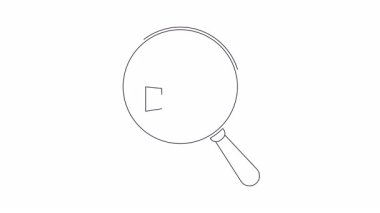 Bir büyüteç, hedef başarısını ve stratejik odak noktasını sembolize eden bayrağı tutan ele odaklanır..