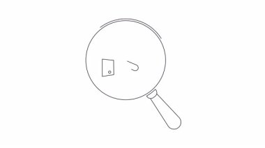 Bir hedefe odaklanan büyüteç, iş hedeflerini ve başarıları sembolize ediyor. İş hayatında odaklanma, strateji ve başarı kavramı.