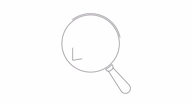 Rotayı optimizasyonun kavramsal bir çizimi, büyüteç altında konum iğneleri olan bir rotayı tutan bir el..