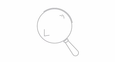 Bir büyüteç, takip ve lojistiği sembolize eden bir teslimat kamyonunu tutan bir ele odaklanır..