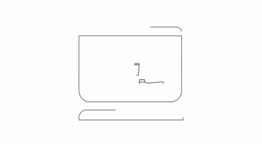 Saati, zaman yönetimi ve teknolojiyi sembolize eden animasyon bir bilgisayar ikonu. Sunumlar, web siteleri ve eğitim içeriği için mükemmel.