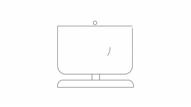 Saati olan animasyon bilgisayar simgesi, zaman yönetimini simgeliyor. Verimlilik ve zamanlamayla ilgili sunumlar, web siteleri ve eğitim içeriği için ideal.