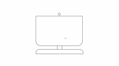 Bir bilgisayar ekranında, modern, minimalist bir tasarımda zaman yönetimi ve dijital verimliliği sembolize eden bir el simgesi ile bir saat gösterilir..