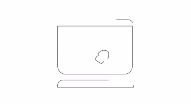 Bilgisayar ekranında bir saat ve kruvasan simgesi gösterilir. Bu da pasta molası ya da kahvaltı zamanı olduğunu gösterir..