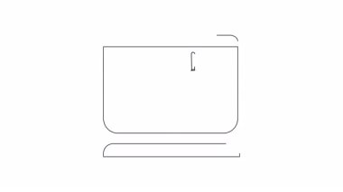 Düşüşü veya başarısızlığı sembolize eden, basamaklardan düşen bir figürü gösteren animasyon bilgisayar ekranı simgesi. Çeşitli uygulamalar için basit, temiz tasarım.