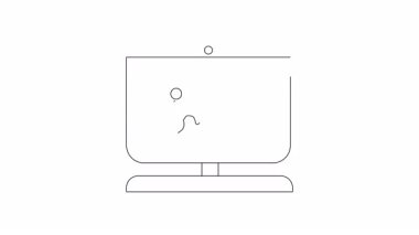 Bilgisayar ekranında yemek kabına doğru merdivenleri tırmanan bir figürü gösteren dijital bir çizim, çevrimiçi mutfak memnuniyetini sembolize ediyor..