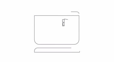 Bir çubuk figürünün bilgisayar ekranındaki hedefe doğru tırmanmasının basit bir animasyonu başarı ve başarıyı simgeliyor..