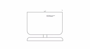 Kariyer ilerlemesini ve başarıyı simgeleyen figürlü tırmanış adımlarını gösteren bir ekranın minimalist ana hatları. Temiz, basit ve görsel olarak çekici..