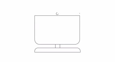 Bir adamın merdivenlerden düşüşünü gösteren basit bir bilgisayar ekranı animasyonu. Teknoloji, başarısızlık ve kaza temaları için uygun.