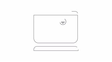 Bir bilgisayar ekranının çizgi çizimi, büyümeyi ve başarıyı simgeleyen, finansal bir hedefe doğru merdivenleri tırmanan bir figürü gösteriyor..