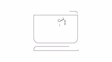 Güvenli bir çalışma ortamı sağlamak için tehlike farkındalığını ve önlemeyi vurgulayan, bilgisayar ekranında gösterilen bir güvenlik eğitim videosu.