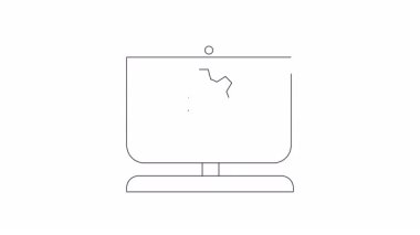 Animasyon bilgisayar tamir ikonu. Teknik destek, bilişim hizmetleri ya da teknolojiyle ilgili içerik için mükemmel. Kolay entegrasyon için basit, temiz tasarım.