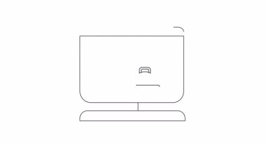 Ayarlar donanımı ve servis ziline sahip animasyon bilgisayar simgesi, teknik destek veya servis promosyonları için mükemmel.