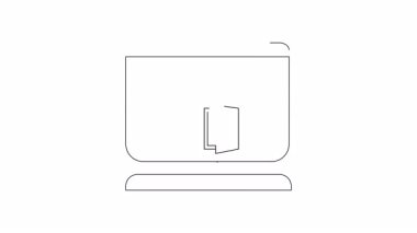 Canlandırılmış bilgisayar ayarları simgesi, teknolojiyi, yapılandırmayı ve sistem tercihlerini sembolize ediyor. Teknoloji dersleri, yazılım rehberleri ve sistem kurulum videoları için ideal.