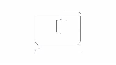 Otomatik dezenfekte makinesinin, halka açık alanlarda temizlik ve hijyeni teşvik eden bir çizgisi çizimi. Sağlık bilinçlendirme kampanyaları için ideal.