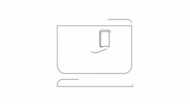 Kolaylık ve dijital işlemleri vurgulayarak ekranda gösterilen temassız ödeme teknolojisinin temiz ve modern bir tasviri.