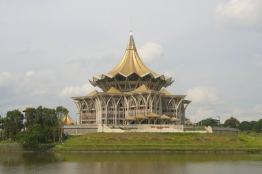 Sarawak eyalet yasama Kuching, Malezya içinde bina derleme.