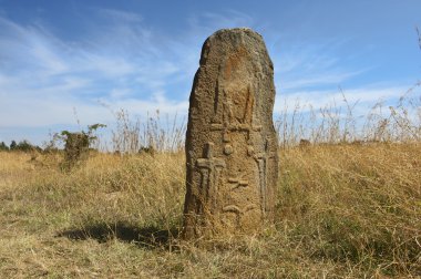 Gizemli megalitik Tiya taş sütunlar, Unesco Dünya Mirası, Etiyopya.