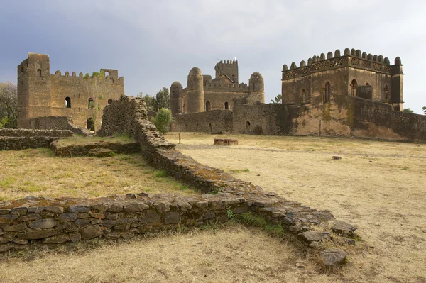 Fortaleza medieval en Gondar, Etiopía, Patrimonio de la Humanidad por la UNESCO . —  Fotos de Stock