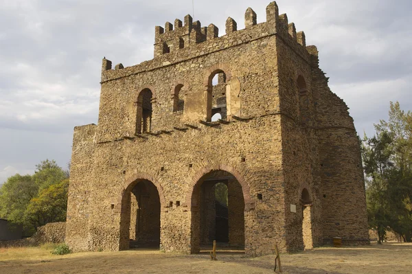 Fortaleza medieval em Gondar, Etiópia, Patrimônio Mundial da UNESCO . — Fotografia de Stock