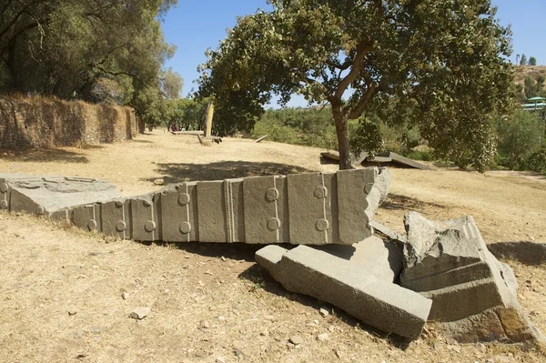 UNESCO Dünya Mirası dikilitaşlar Aksum, Etiyopya. — Stok fotoğraf