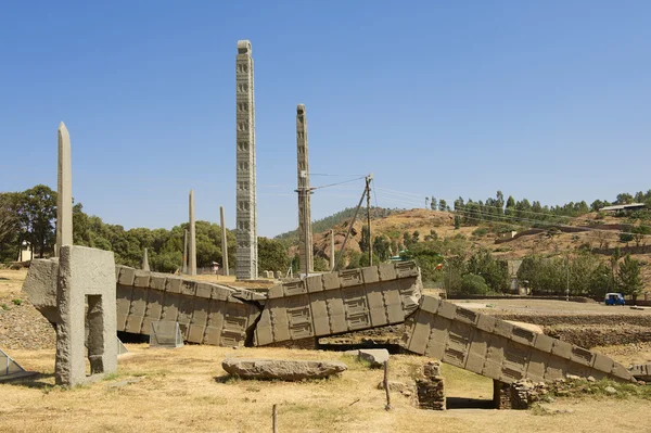 Aksum obelisks, Aksum, Ethiopia. — Stock Photo, Image