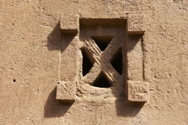 Kaya kesme kilise, Lalibela, Etiyopya penceresini açın. UNESCO Dünya Mirası Sit Alanı.