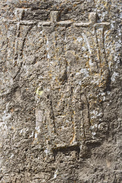 Decoração de misteriosos pilares de pedra megalítica Tiya, Patrimônio Mundial da UNESCO, Etiópia . — Fotografia de Stock