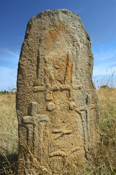 Mysterieuze megalithische Tiya stenen pilaren, Unesco World Heritage Site, Ethiopië. — Stockfoto