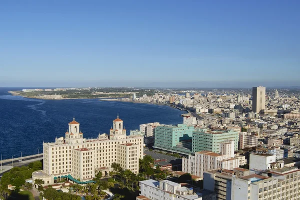 Luchtfoto van de Havana cityin Havana, Cuba. — Stockfoto