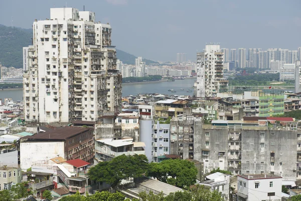 Macau bostadsområde byggnader exteriör, Macau, Kina. — Stockfoto