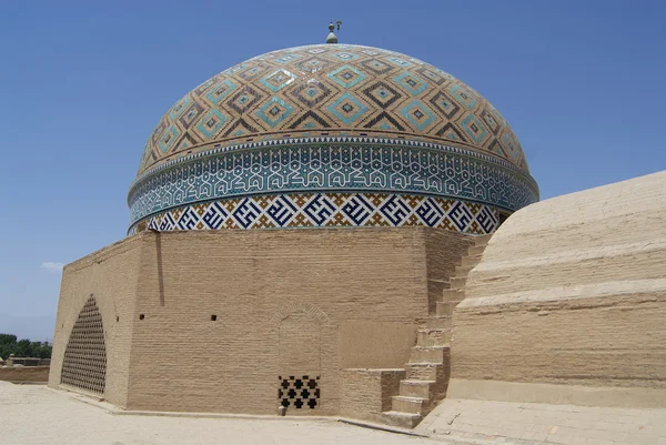 Koepel van de Vrijdagmoskee, Yazd, Iran. — Stockfoto